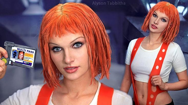 DIY Leeloo Orange Suspenders Cosplay - From The Fifth Element 3