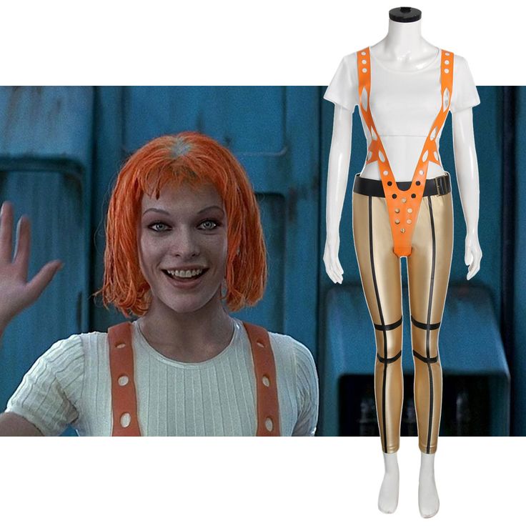 DIY Leeloo Orange Suspenders Cosplay - From The Fifth Element 11