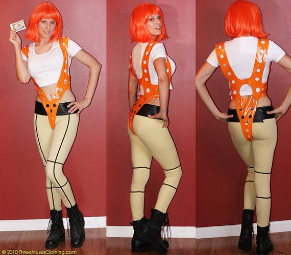 DIY Leeloo Orange Suspenders Cosplay - From The Fifth Element 10