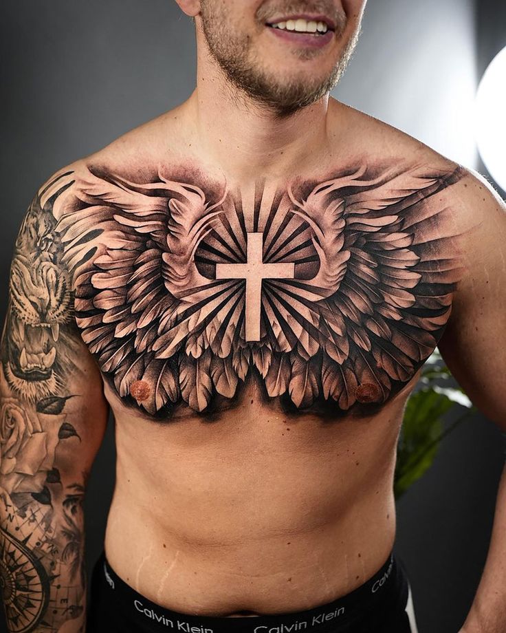 Top 40 Chest Tattoos for Men: Trendy & Bold Designs 23