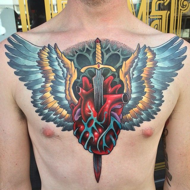 Top 40 Chest Tattoos for Men: Trendy & Bold Designs 33