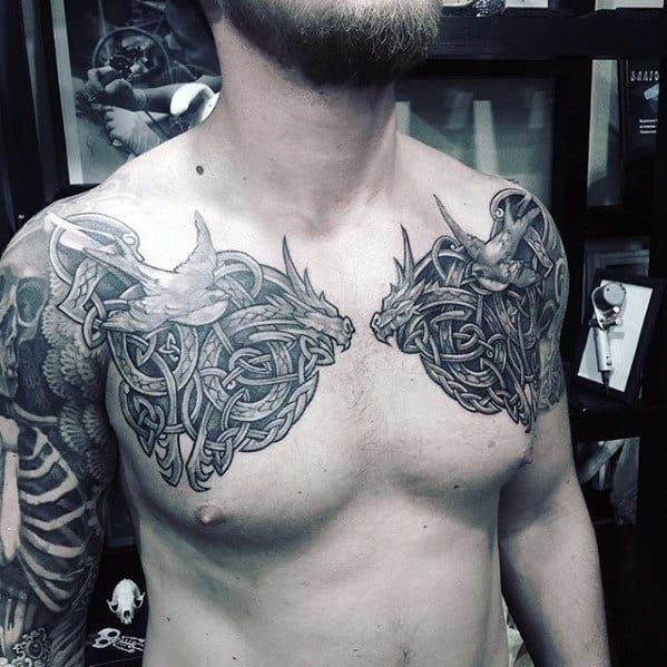 Top 40 Chest Tattoos for Men: Trendy & Bold Designs 11