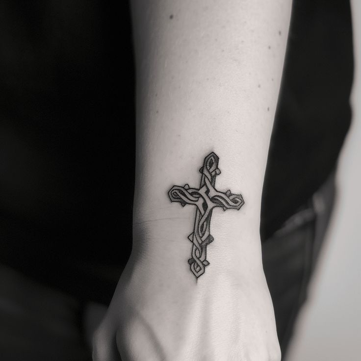 Trending Cross Tattoo Designs for Men: Meaningful and Bold 11