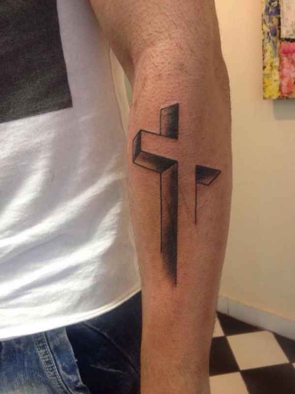 Trending Cross Tattoo Designs for Men: Meaningful and Bold 12