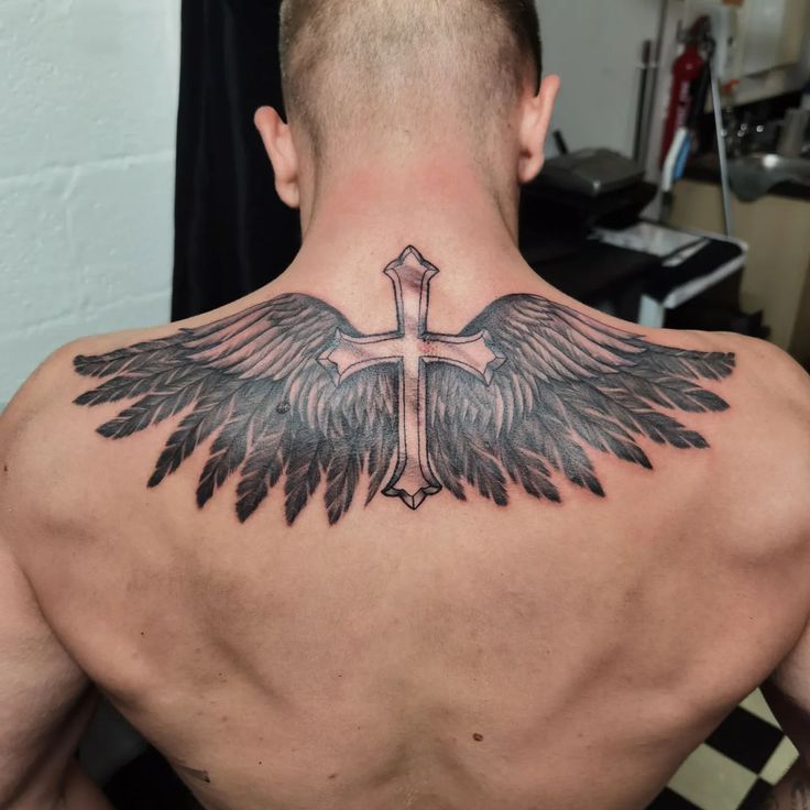 Trending Cross Tattoo Designs for Men: Meaningful and Bold 14