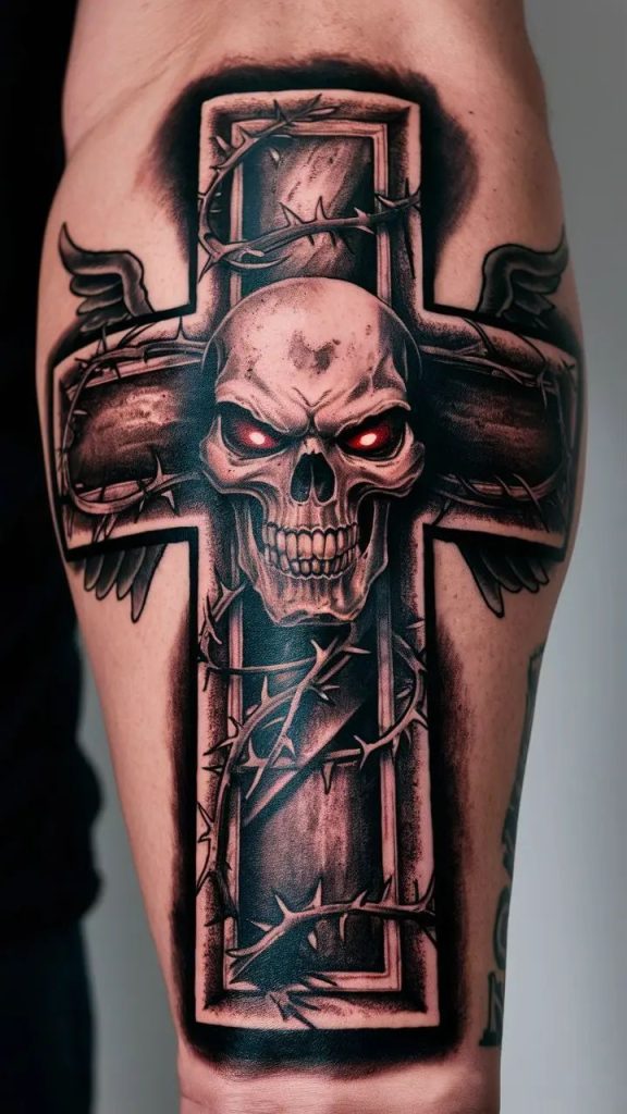 Trending Cross Tattoo Designs for Men: Meaningful and Bold 15