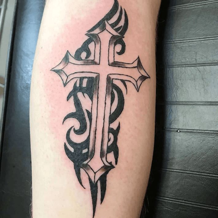 Trending Cross Tattoo Designs for Men: Meaningful and Bold 16