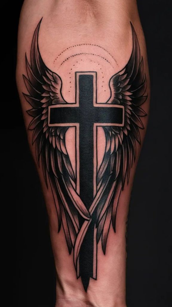 Trending Cross Tattoo Designs for Men: Meaningful and Bold 18