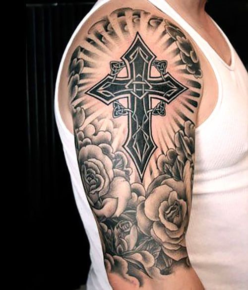 Trending Cross Tattoo Designs for Men: Meaningful and Bold 7