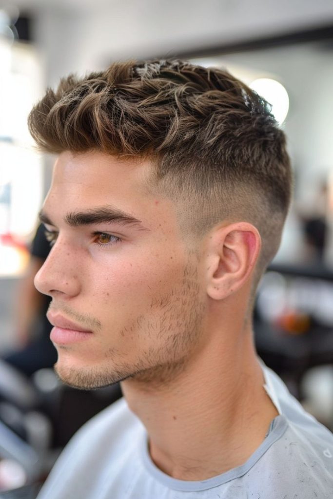 Haircuts for Men with Diamond Face