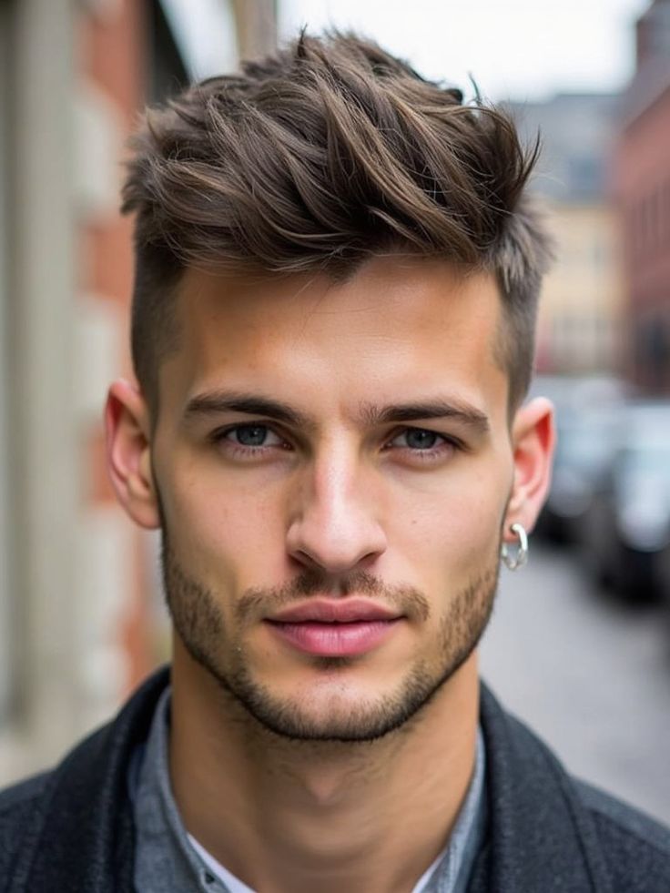 Hairstyles for Men with Square Shape Face 13