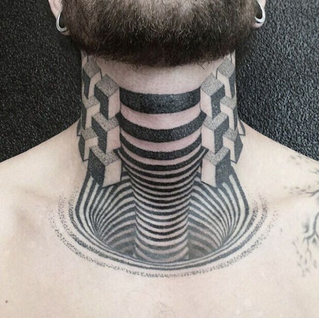 20 Best & Trendy Neck Tattoos for Men in 2024 19