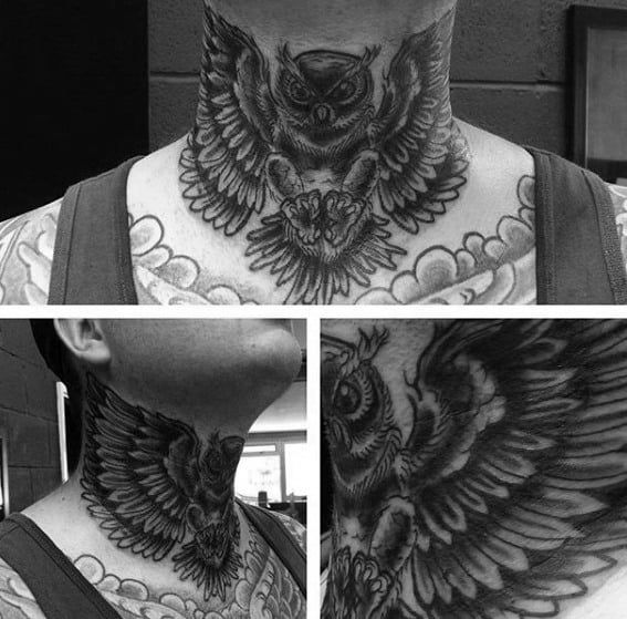 20 Best & Trendy Neck Tattoos for Men in 2024 4