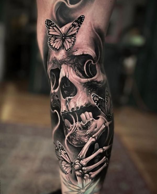 Top 17 Trendy Leg Tattoos for Men in 2024 9