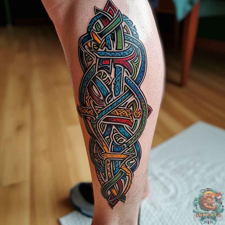 Top 17 Trendy Leg Tattoos for Men in 2024 7