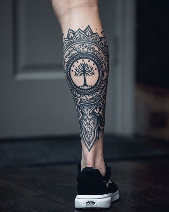 Top 17 Trendy Leg Tattoos for Men in 2024 10