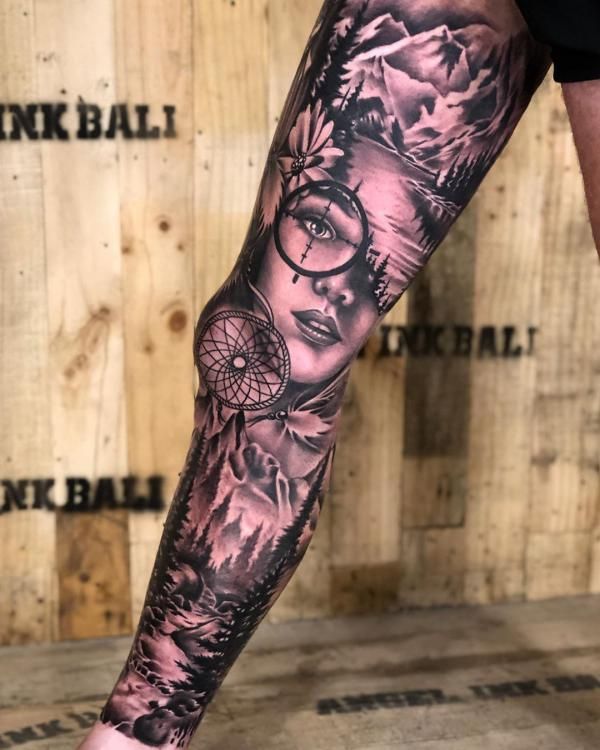 Top 17 Trendy Leg Tattoos for Men in 2024 11