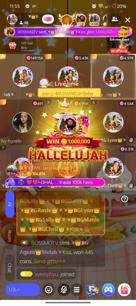 And aslo check this out for the 1 million coins Hallelujah for Poppo live app review