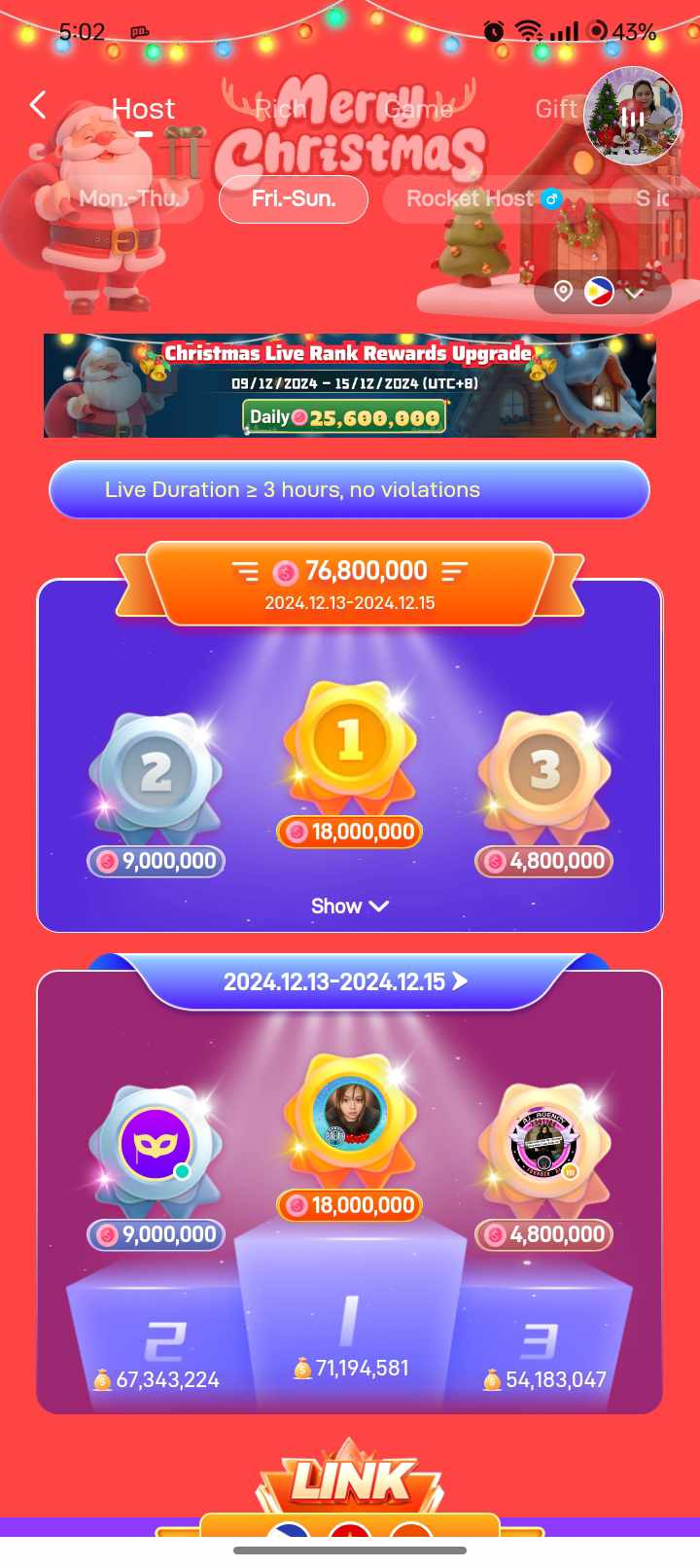 Participate in Events on Poppo Live app