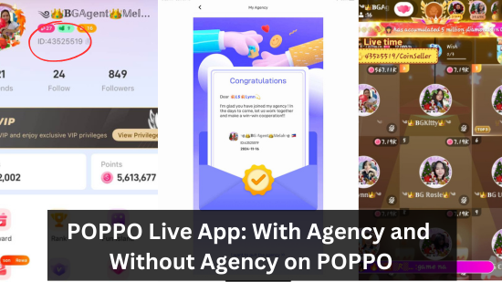 POPPO Live App: With Agency and Without Agency on POPPO 1